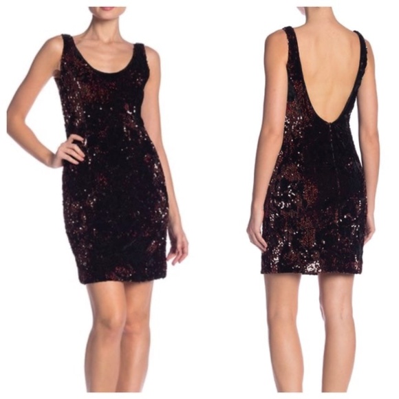MILLY Cora Sequin and Velvet Mini Dress SZ 2 - NEW - Picture 1 of 2